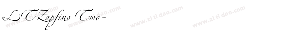 LTZapfino Two字体转换
